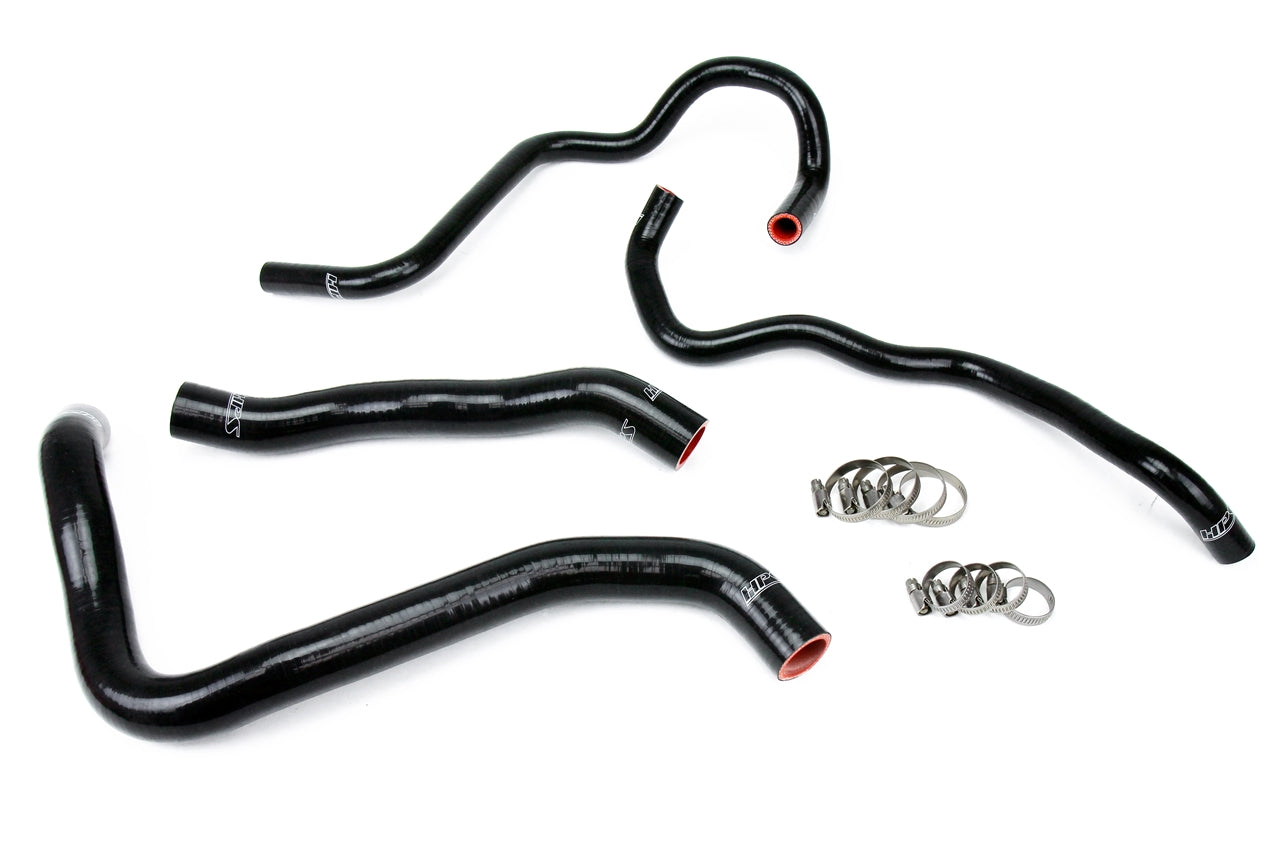 HPS Black Reinforced Silicone Radiator + Heater Hose Kit Honda 13-17 Accord 3.5L V6 LHD