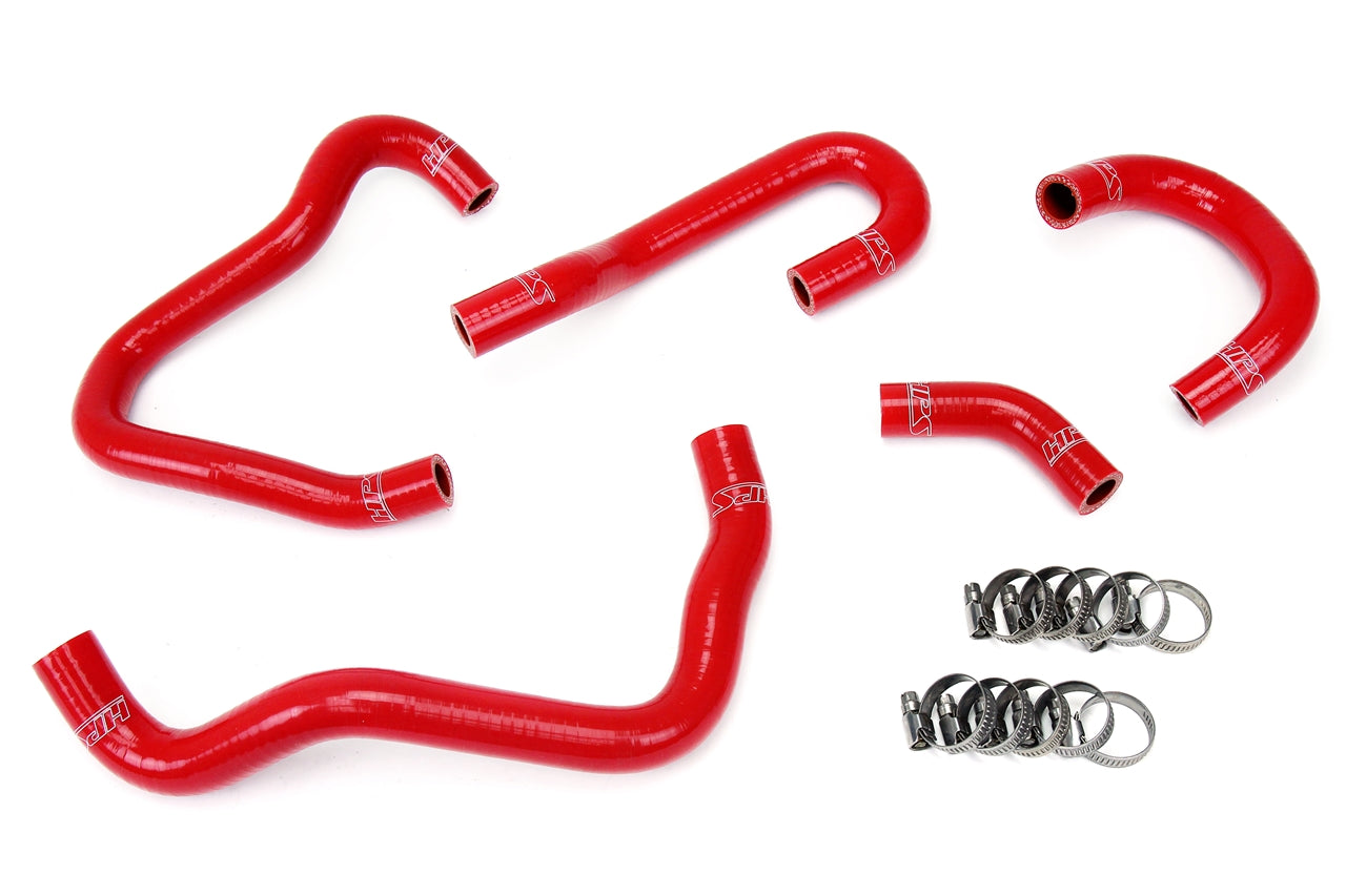 HPS Red Reinforced Silicone Heater Hose Kit Honda 00-05 S2000