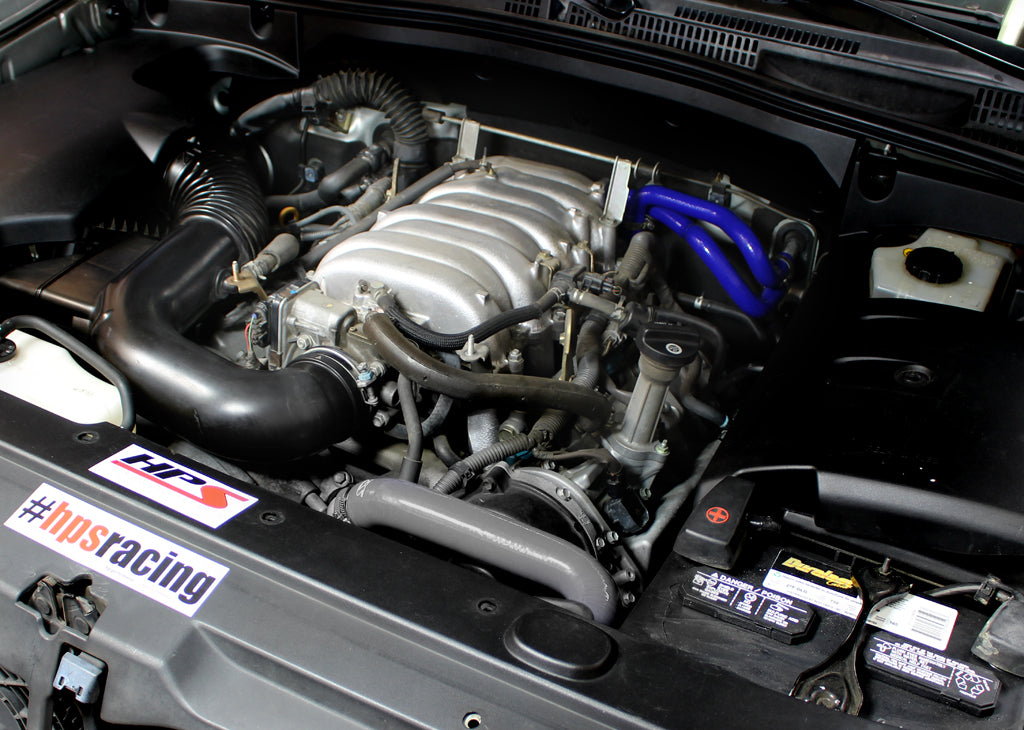 HPS Blue Reinforced Silicone Heater Hose Kit Coolant Toyota 03-09 4Runner 4.7L V8 Left Hand Drive