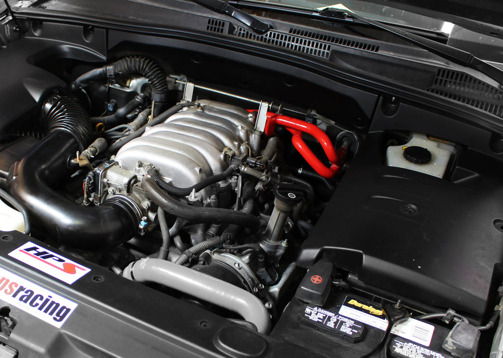 HPS Red Reinforced Silicone Heater Hose Kit Coolant Lexus 03-09 GX470 4.7L V8 Left Hand Drive