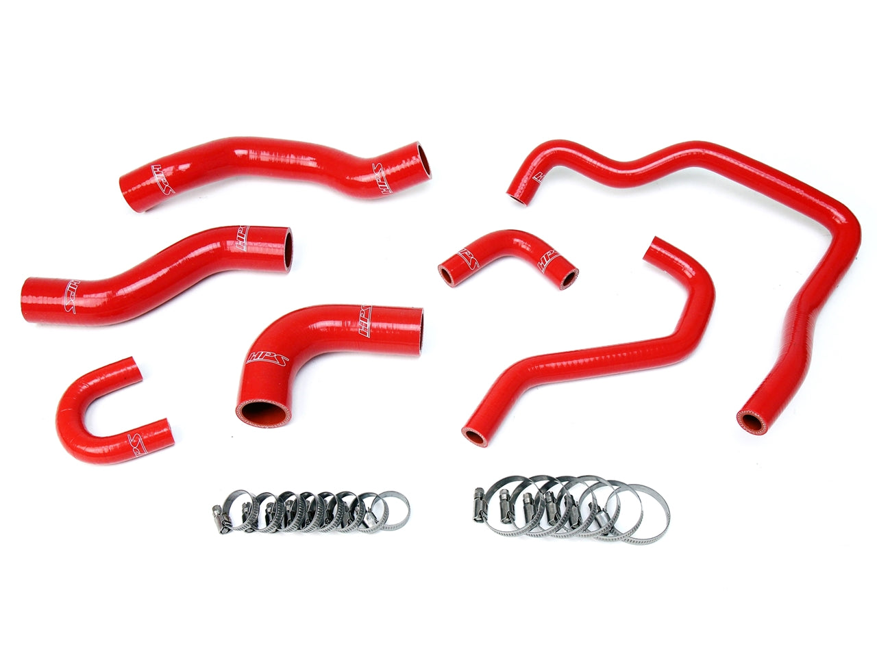 HPS Red Silicone Radiator + Heater Hose Kit 1989-1995 Toyota 4Runner 22RE Non Turbo EFI 57-1478-RED