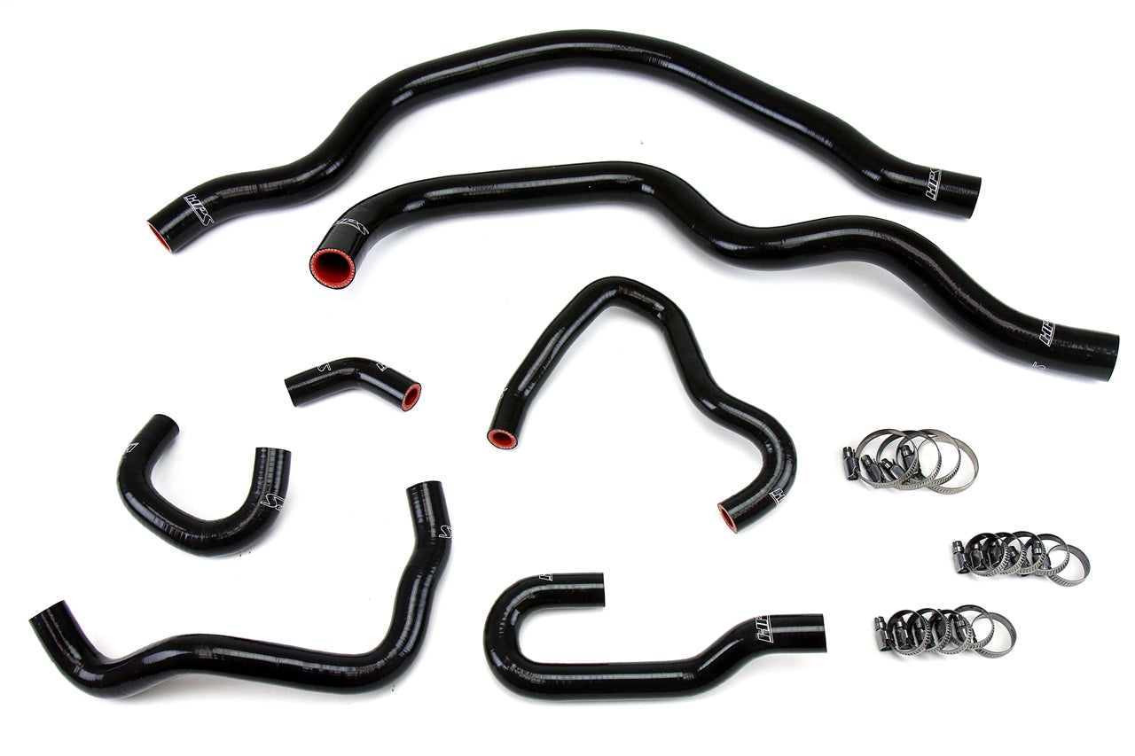HPS Black Reinforced Silicone Radiator and Heater Hose Kit Coolant Honda 00-05 S2000