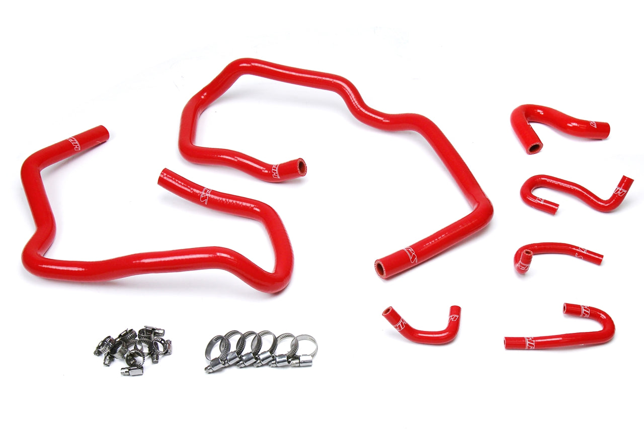 HPS Red Silicone Heater Hose Kit 2010-2014 Toyota FJ Cruiser 4.0L V6 57-1547-RED