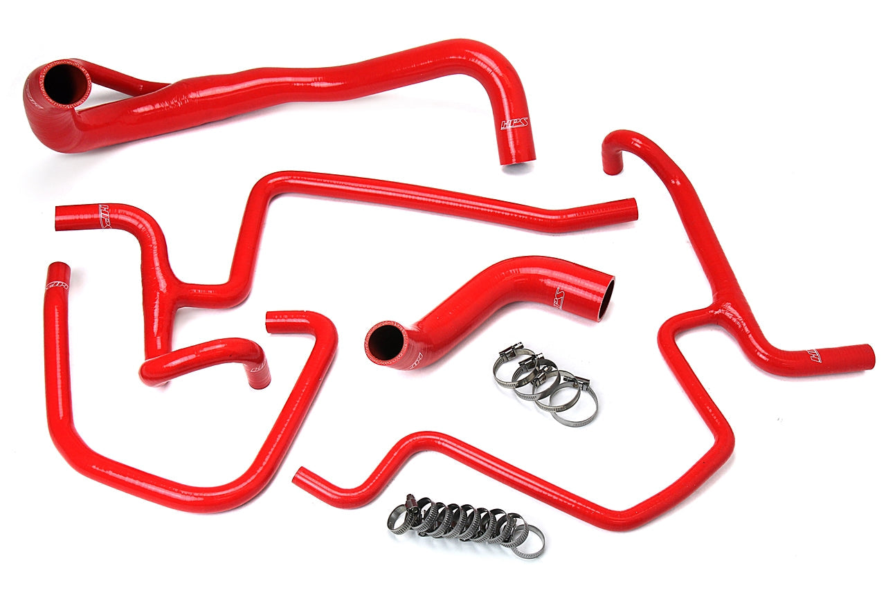 HPS Red Silicone Radiator + Heater Hose Kit 2011-2020 Dodge Charger 5.7L V8 Pursuit 57-1646-RED