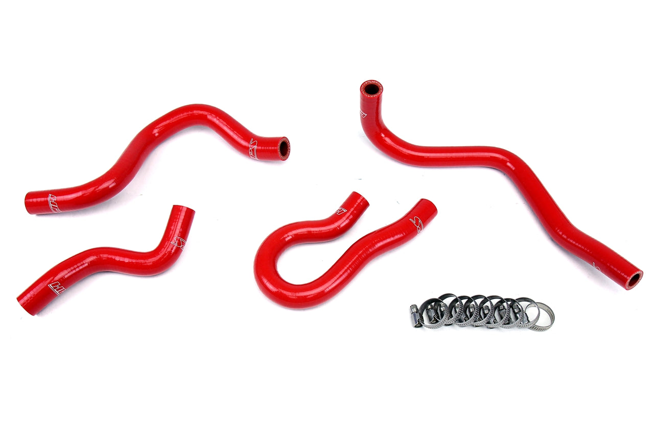 HPS Reinforced Red Silicone Heater Hose Kit Coolant Honda 99-00 Civic EM1 Si B16 1.6L DOHC