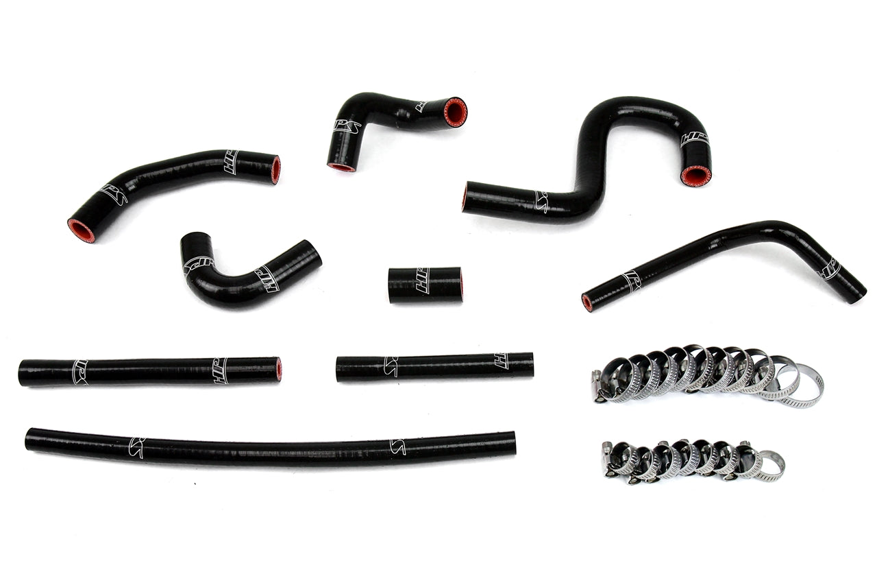 HPS Black Silicone Heater Hose Kit 1996-2002 Toyota 4Runner 3.4L V6 rear heater 57-1798-BLK