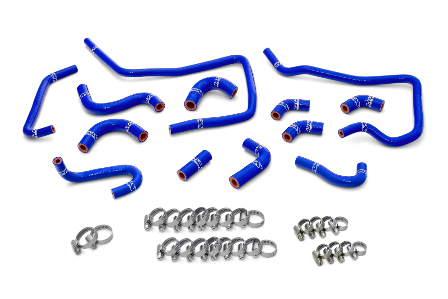 HPS Performance Blue Silicone Ancillary Coolant Hose Kit 2002 2003 Subaru Impreza WRX Bug-eye 2.0L Turbo 57-1805-BLUE