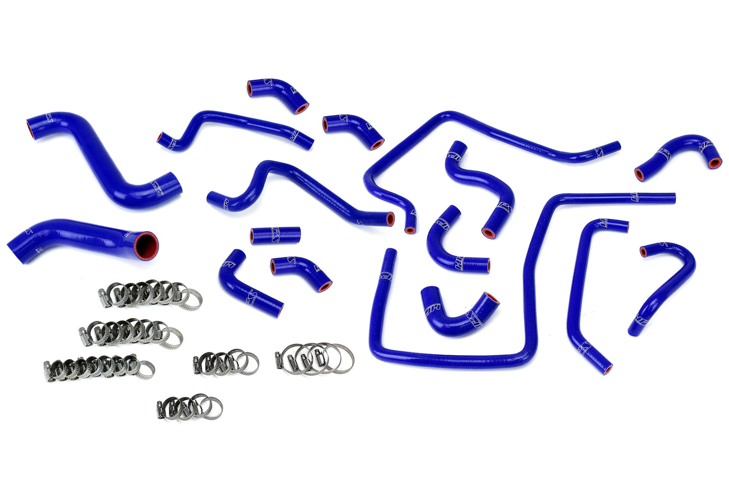 HPS Reinforced Silicone Radiator, Heater and Ancillary Hose Kit Coolant, Subaru 02-03 Impreza WRX 2.0L Turbo, Blue