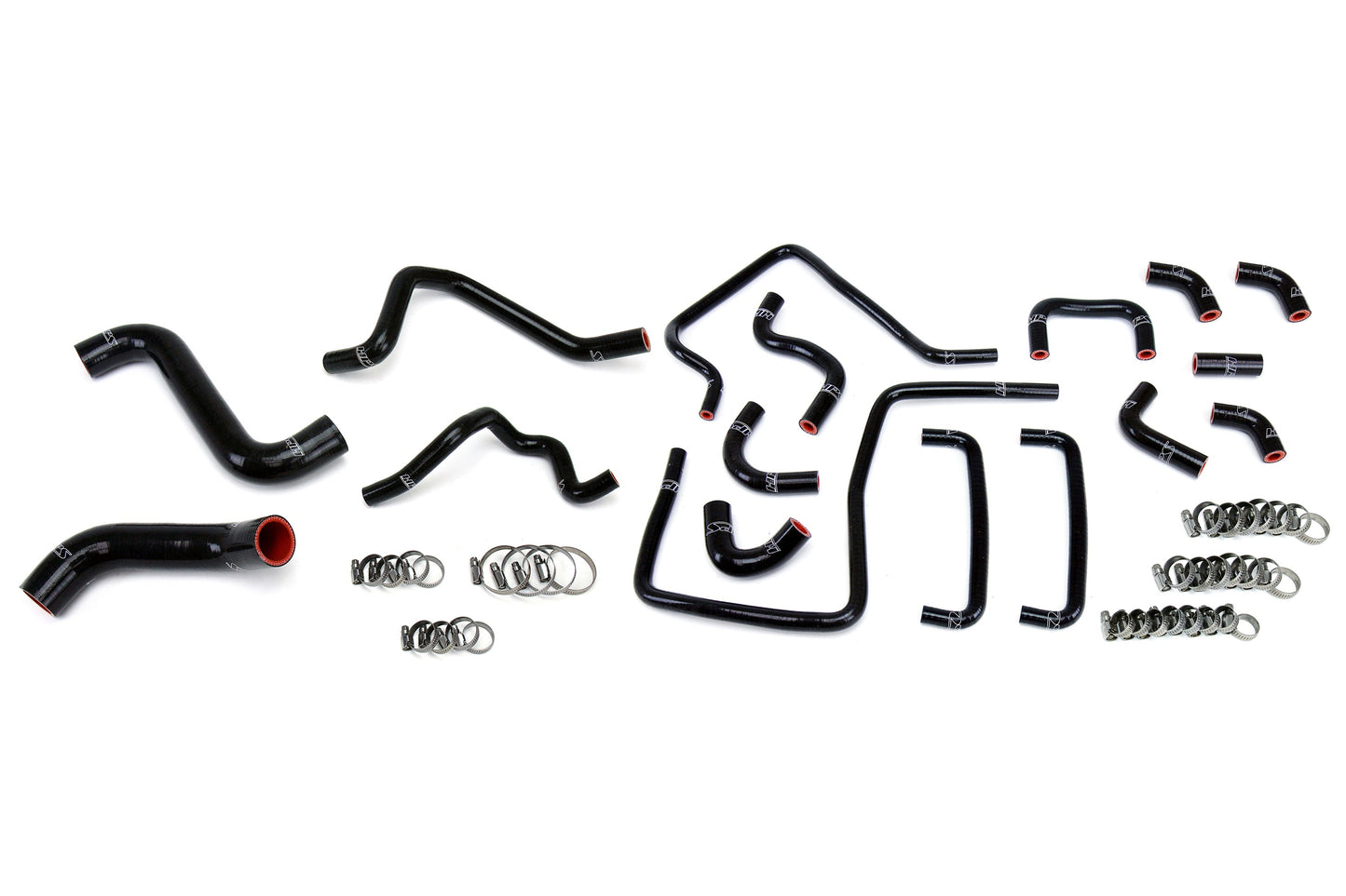 HPS Reinforced Silicone Radiator, Heater and Ancillary Hose Kit Coolant, Subaru 06-07 Impreza WRX STi 2.5L Turbo, Black