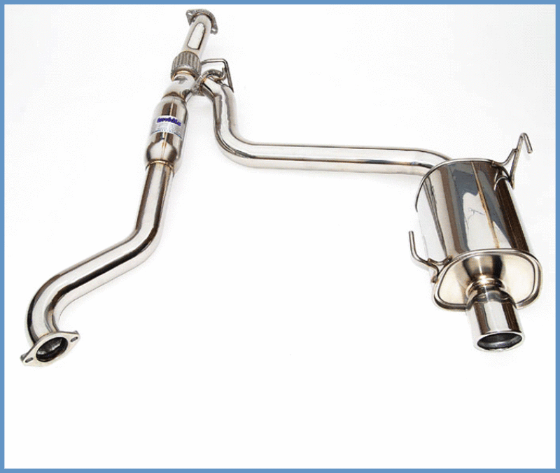 Invidia Single Q300 Rolled Stainless Steel Tip Cat-back Exhaust - 15+ Subaru WRX/STI