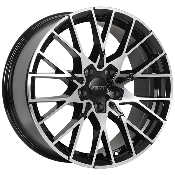 ART Replica REPLICA 166 Gloss Black - Machined Face 18x8 +35 5x120mm 72.6mm