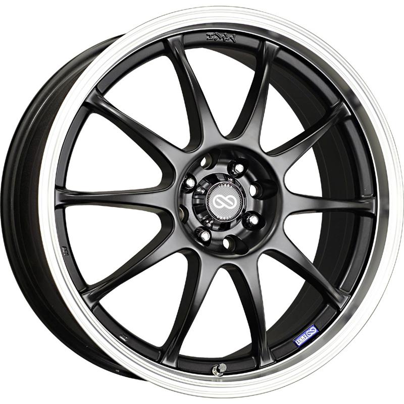 Enkei J10 18X7.5 5x108/115 38mm Offset 72.6mm Bore Black Wheel (MOQ 40)