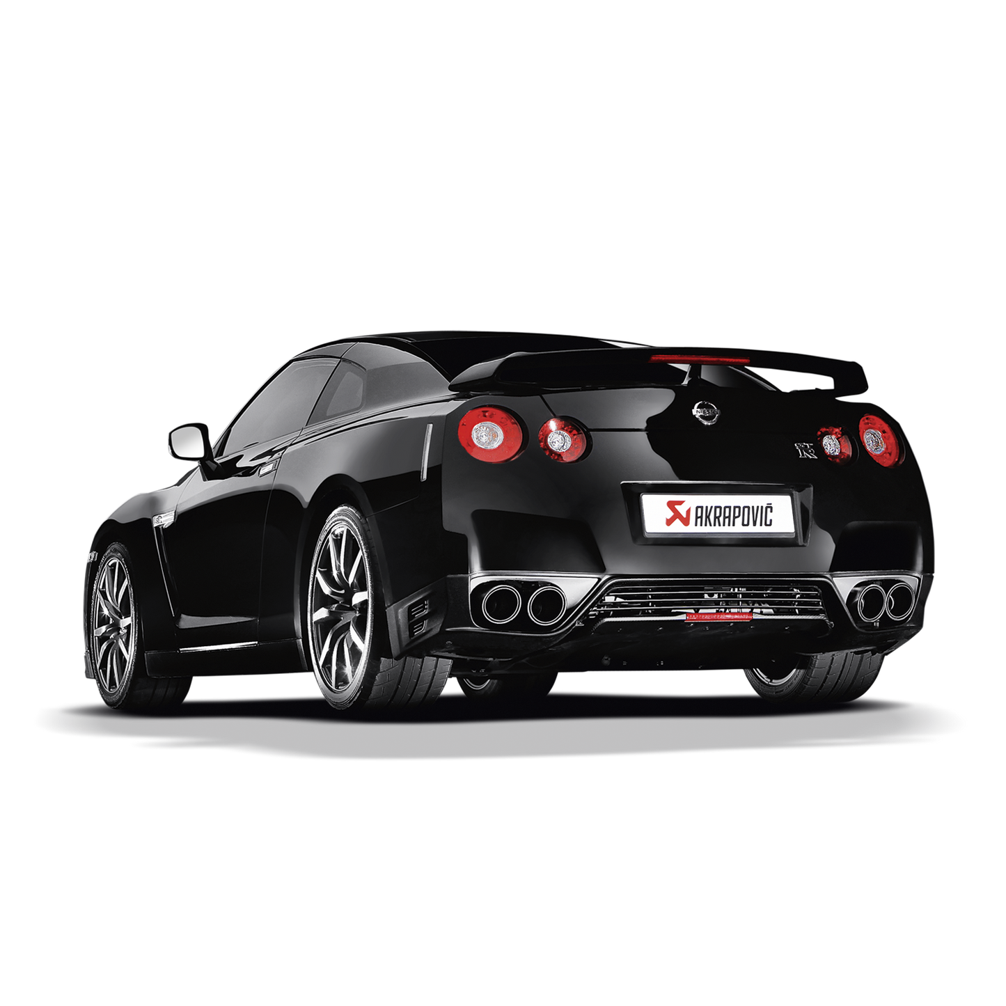 Akrapovič Slip-On Line Exhaust (Titanium) w/o Tips - 2008-2025 Nissan GT-R