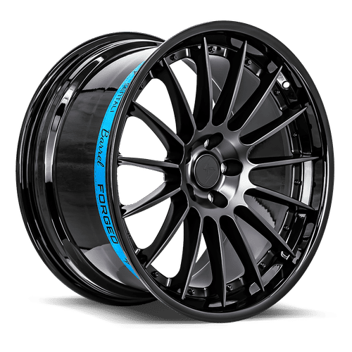 Sentali Barrel Forged SB2 - Gloss Black Lip / Matte Black Centre 22x9.5 ET35 5x120