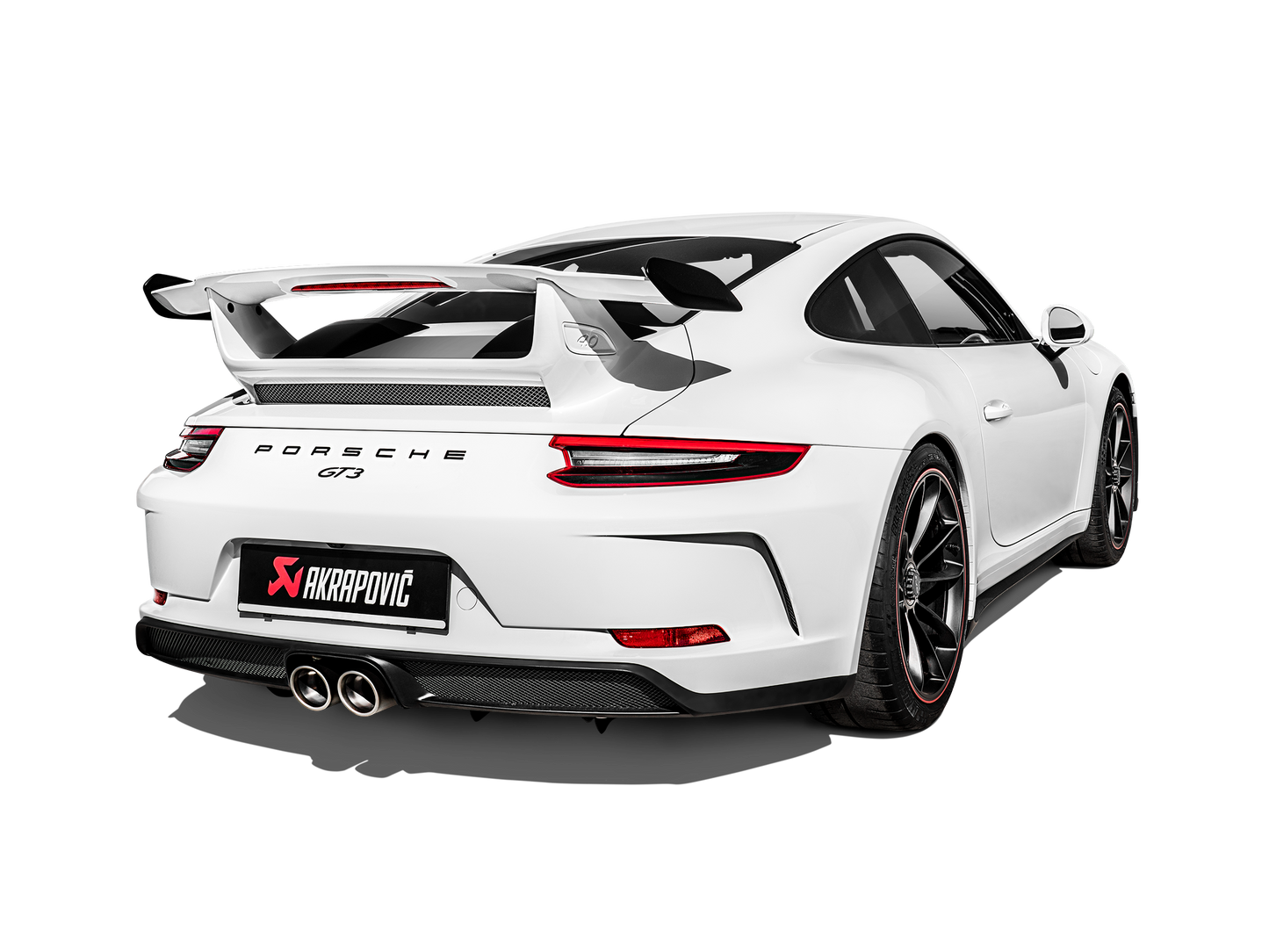 Akrapovič Slip-On Line Exhaust (Titanium) w/Titanium Tips - 2018-2019 Porsche GT3/GT3 Touring (991.2)