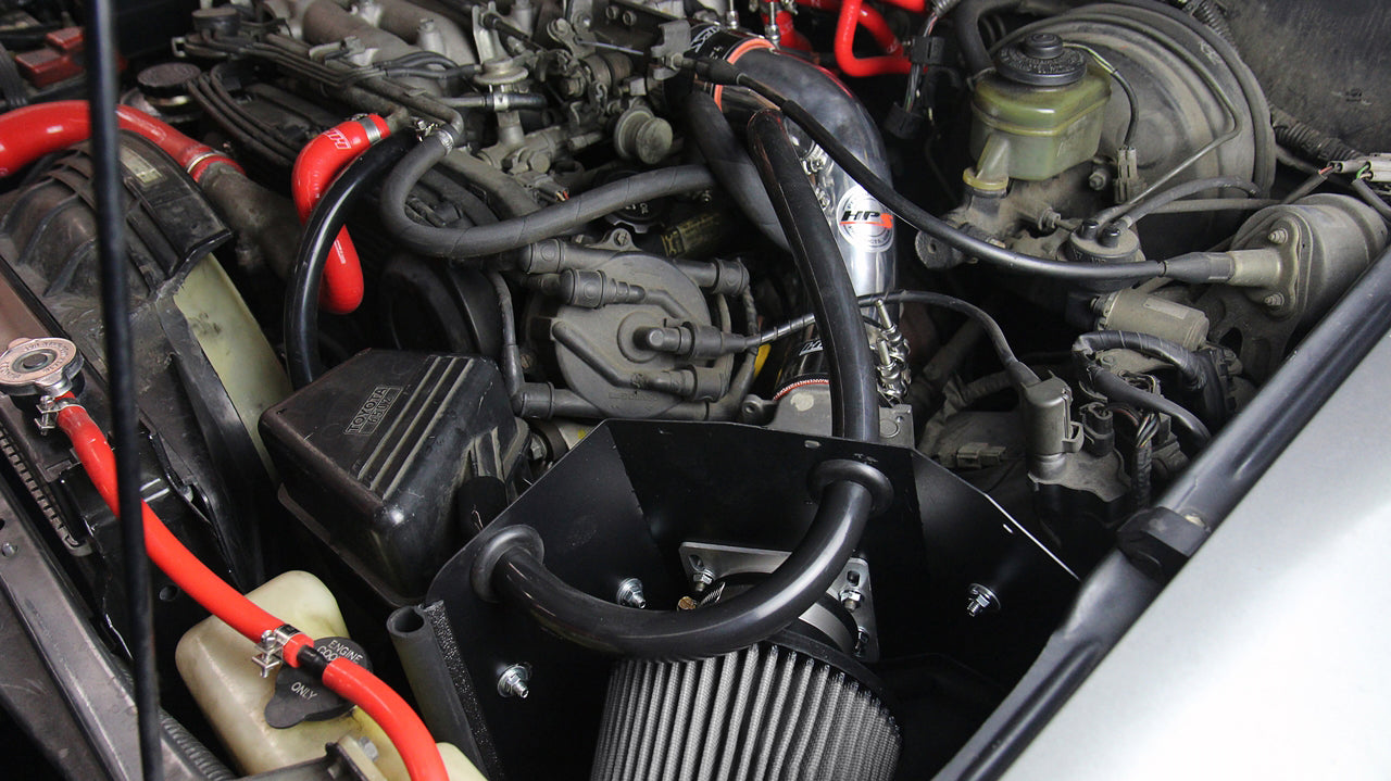 HPS Performance Shortram Air Intake Kit 1989-1995 Toyota 4Runner 3.0L V6, Includes Heat Shield, Red