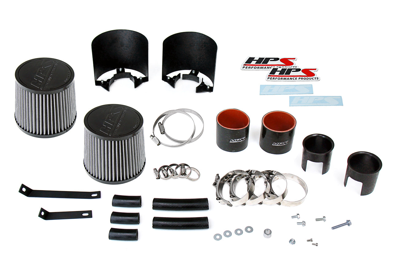 HPS Shortram Air Intake Kit Infiniti 2008-2013 G37 3.7L V6, Includes Heat Shield, 827-706