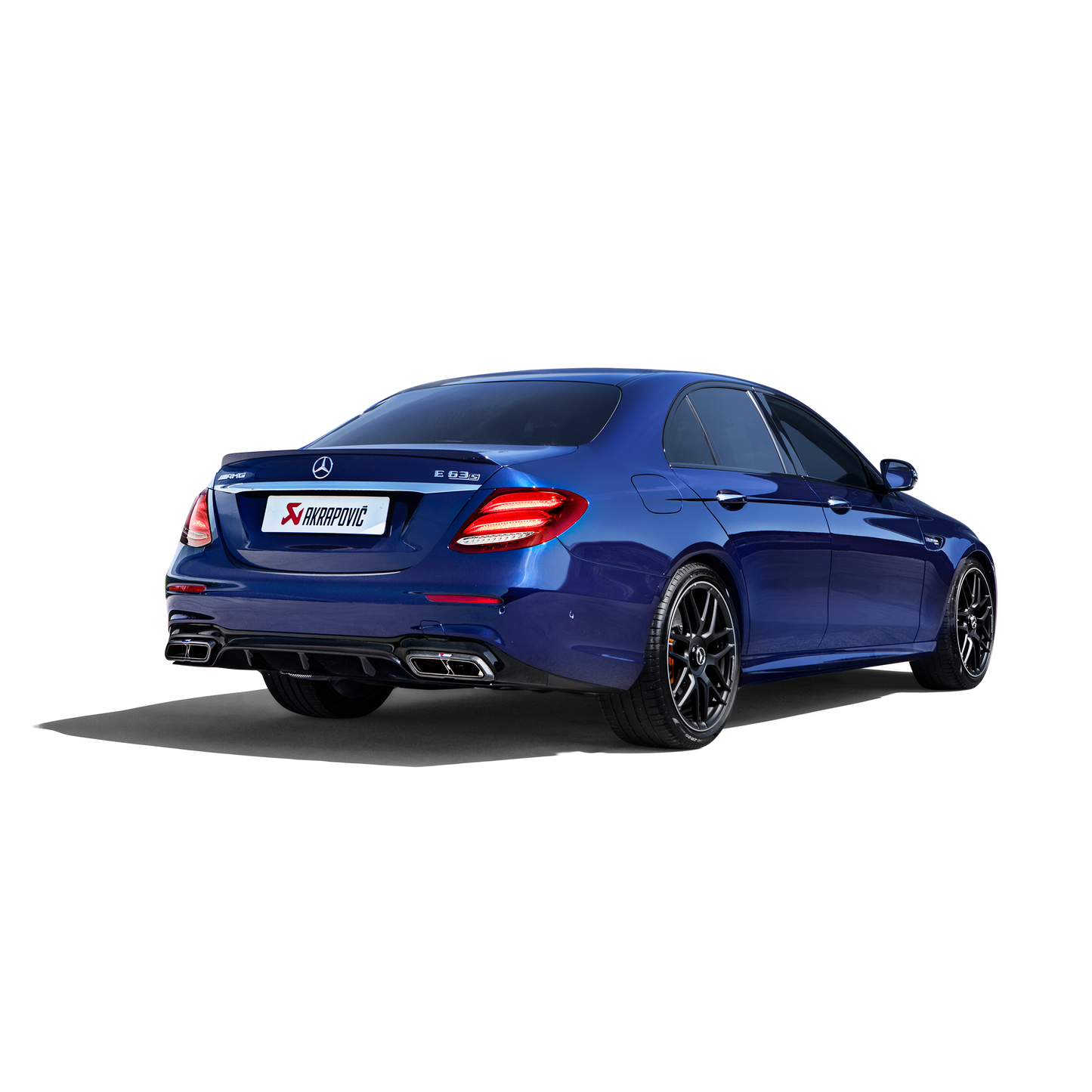 Akrapovič Evolution Line Catback Exhaust System & Link Pipe w/Gloss Carbon Fiber Tips - 2018-2020 Mercedes Benz E63S AMG (W213)