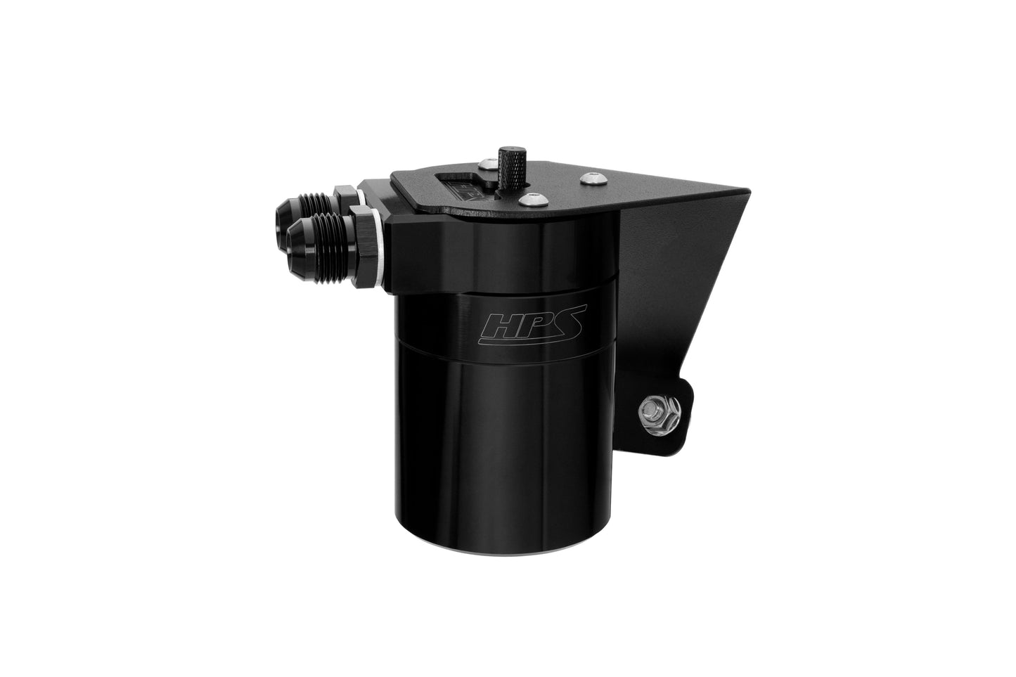 HPS Performance Aluminum Oil Catch Can Kit 2022-2025 Toyota GR86 2.4L FA24D, Black, 860-026WB