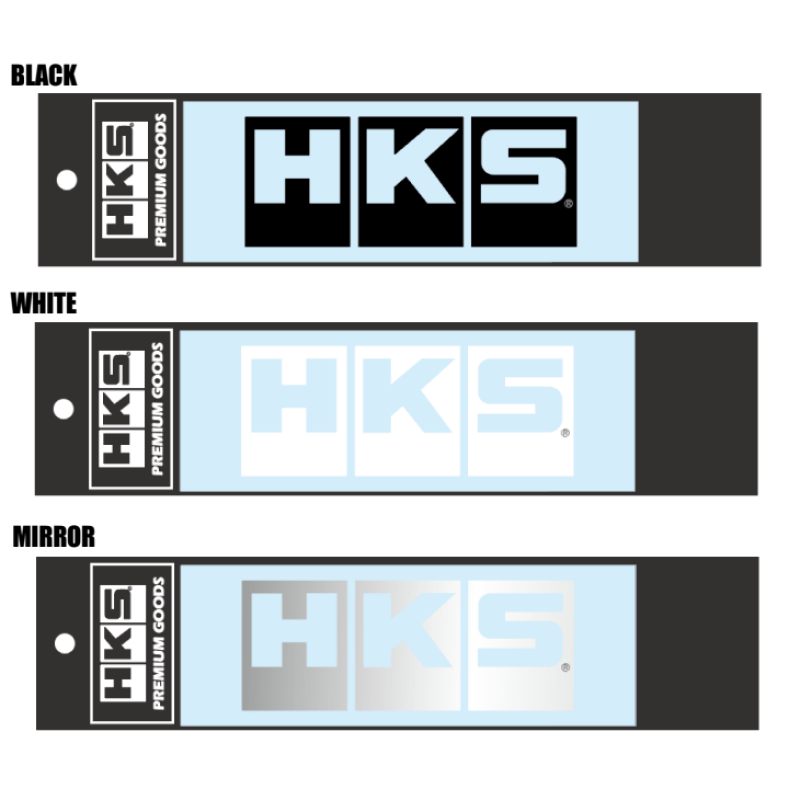 HKS LOGO Sticker W135 WHITE