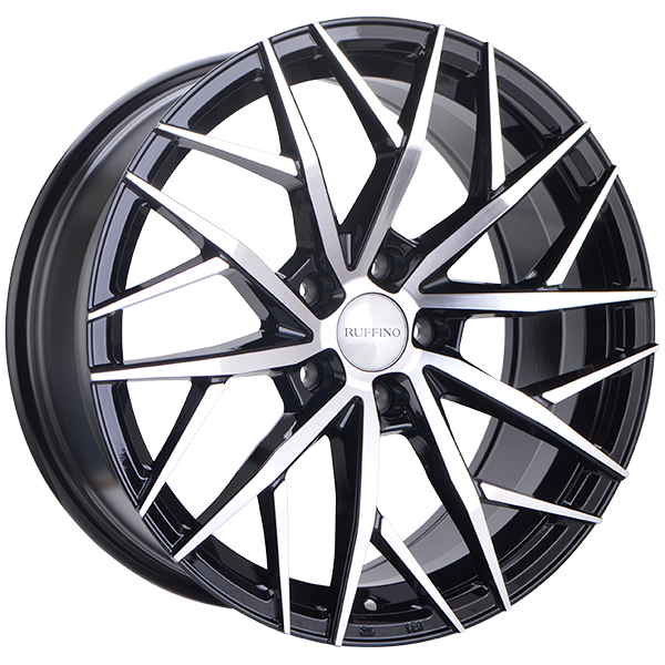 Ruffino ATRAX Gloss Black - Machined Face 18x8 +35 5x114.3mm 73.1mm