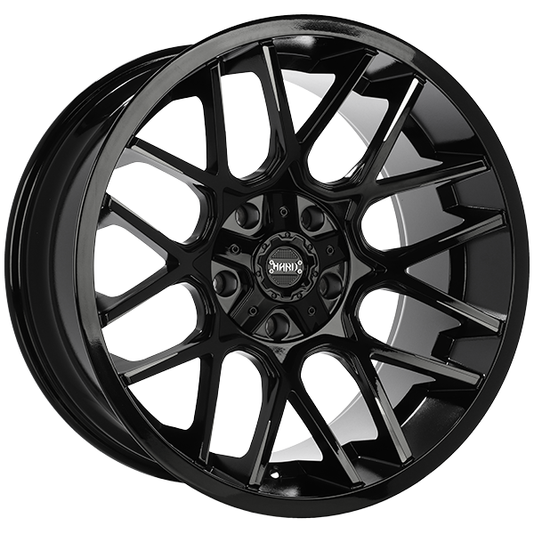 Ruffino HARD TACTICAL Gloss Black - Milled Edge 20x10 -12 6x135|6x139.7mm 87.1mm