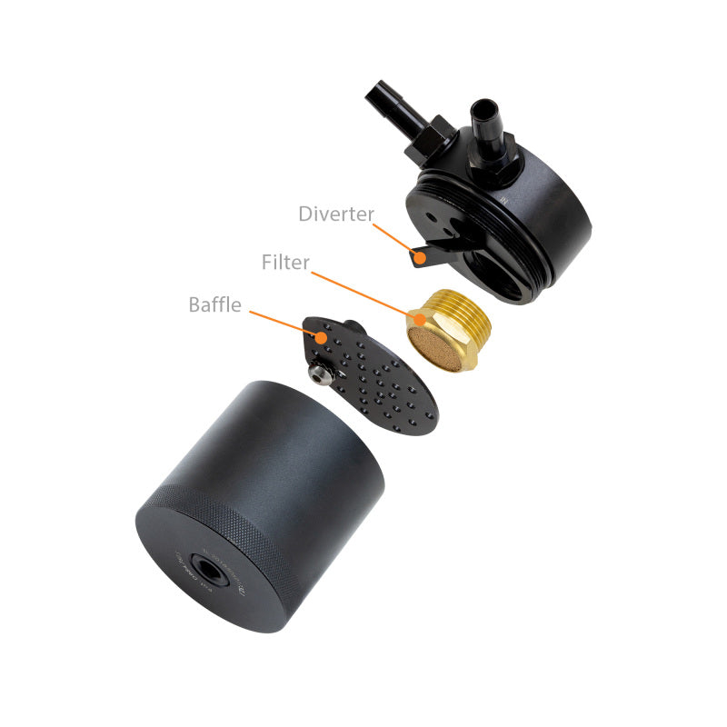 Mishimoto 15-16 Ford F-150 EcoBoost 3.5L Baffled Oil Catch Can Kit - Black