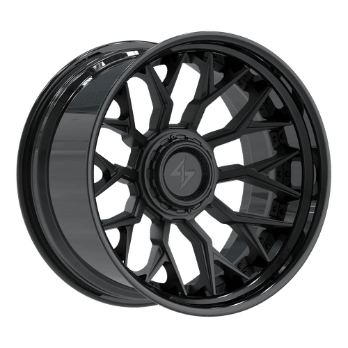 Sentali BFX2 Gloss Black Lip / Matte Black Centre 22x12 -44 6x135|6x139.7mm 106.1mm