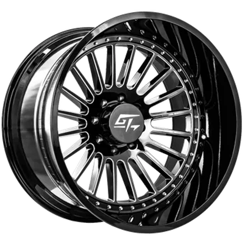 GT Off-Road Strike Gloss Black Milled Gloss Black Milled 24x14 -76 6x135mm 87.1mm