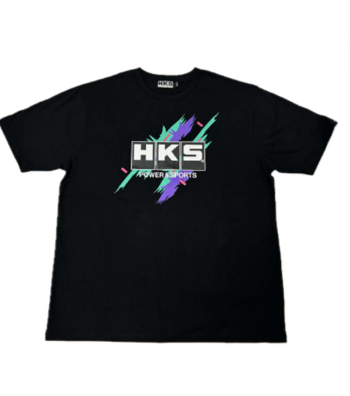 HKS T-SHIRT SUPER RACING v2 BLACK XXXL