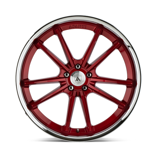 Asanti Black ABL-23 SIGMA Candy Red W/ Chrome Lip 20x10.5 +38 5x112mm 72.6mm