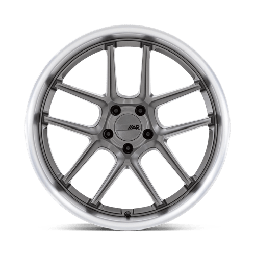 American Racing AR942 BISHOP Matte Gunmetal W/ Machined Lip 20x9.5 +15 5x115mm 71.5mm