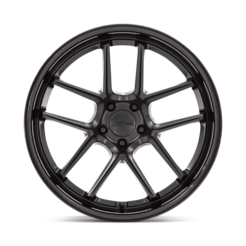 American Racing AR942 BISHOP Matte Black W/ Gloss Black Lip 20x11 +22 5x115mm 71.5mm