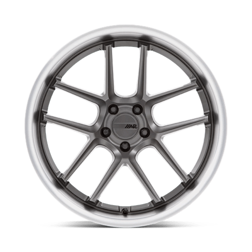 American Racing AR942 BISHOP Matte Gunmetal W/ Machined Lip 20x12 +6 5x115mm 71.5mm