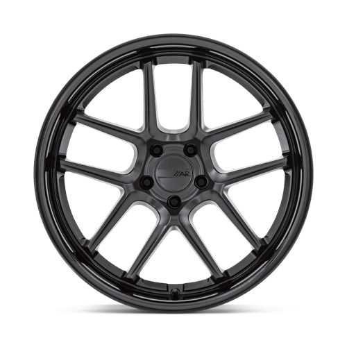American Racing AR942 BISHOP Matte Black W/ Gloss Black Lip 20x9.5 +15 5x115mm 71.5mm