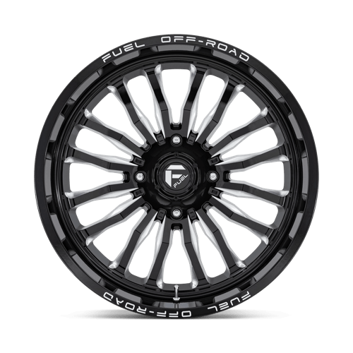 Fuel Offroad D821 ARC UTV Gloss Black Milled 22x7 +13 4x137mm 110.1mm