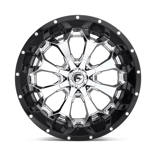 Fuel Offroad D246 ASSAULT Chrome Plated Gloss Black Lip 20x10 -18 8x170mm 125.1mm - 2 PIECE