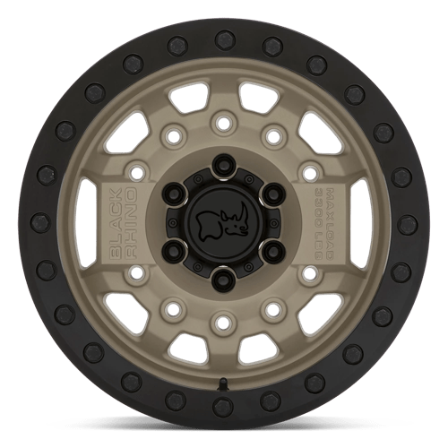 Black Rhino AVENGER BEADLOCK Desert Sand W/ Black Hardware 17x8.5 -30 6x139.7mm 112.1mm
