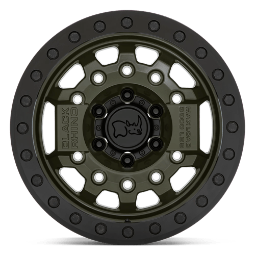 Black Rhino AVENGER BEADLOCK Olive Drab Green Blk Hardware 17x8.5 0 6x139.7mm 112.1mm