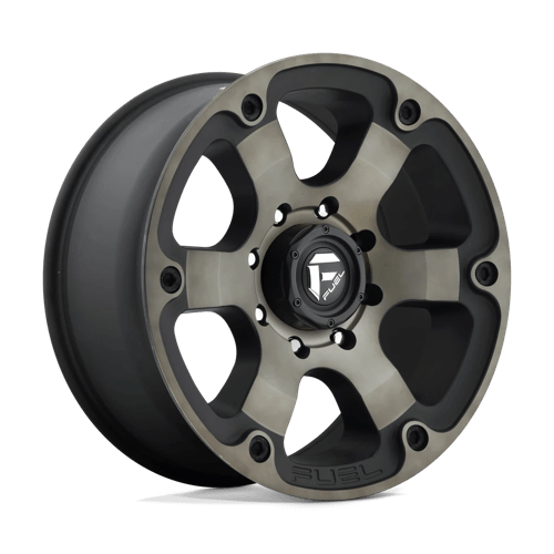 Fuel Offroad D564 BEAST Matte Black Double Dark Tint 20x9 +1 8x180mm 124.2mm
