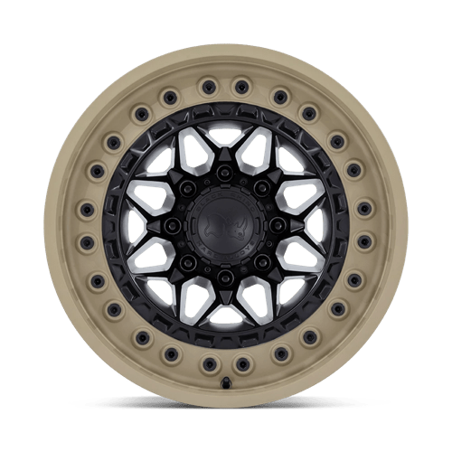 Black Rhino ALPHA Matte Black W/ Sand Lip 18x9 +20 5x127mm 71.5mm