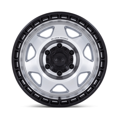 Black Rhino BR018 VOYAGER Silver Machined W/ M-black Lip 17x8.5 0 6x114.3mm 66.1mm