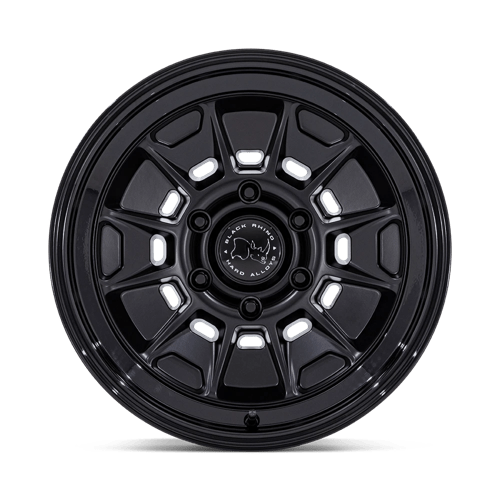 Black Rhino BR021 MONDO Matte Black W/ Gloss Black Lip 17x9 -38 6x139.7mm 106.1mm