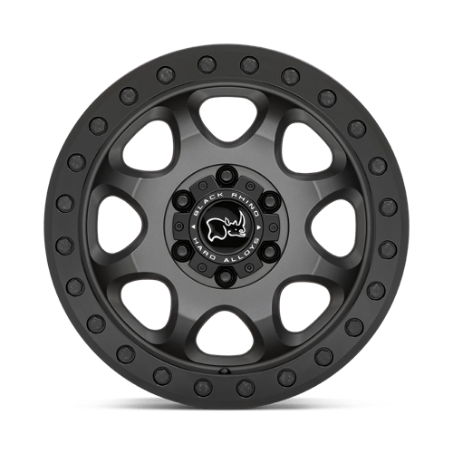 Black Rhino VENTURE BEADLOCK Matte Gunmetal W/ Black Hrdw 17x8 +38 6x130mm 84.1mm