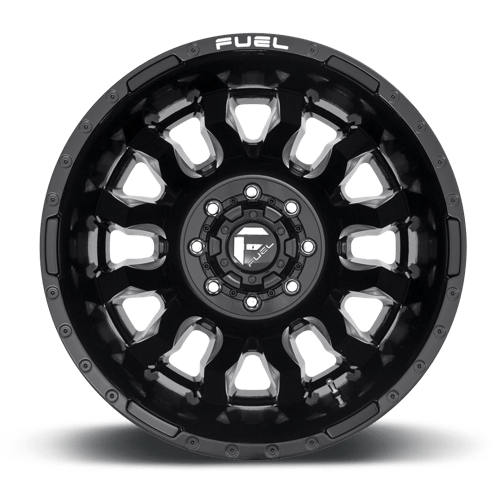 Fuel Offroad D673 BLITZ Gloss Black Milled 20x8.25 -265 8x165.1mm 121.5mm