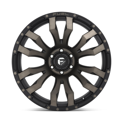 Fuel Offroad D674 BLITZ Matte Black Double Dark Tint 22x10 -18 6x135mm 87.1mm