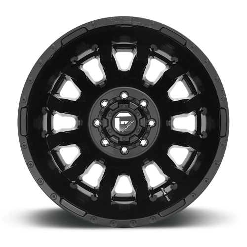Fuel Offroad D675 BLITZ Gloss Black 20x8.25 -240 8x165.1mm 121.5mm