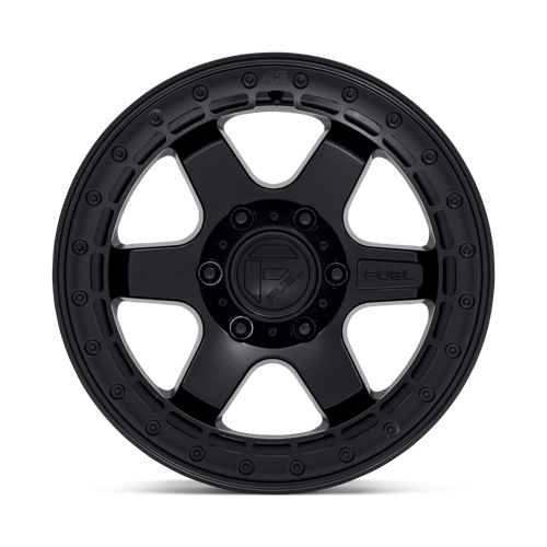 Fuel Offroad D122 BLOCK BEADLOCK Matte Black W/ M-black Ring 17x8.5 0 6x135mm 87.1mm