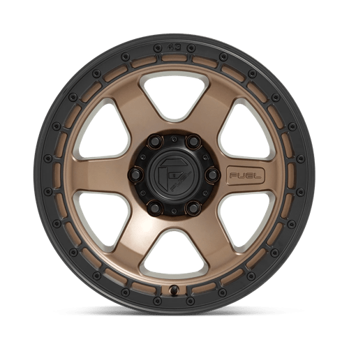 Fuel Offroad D751 BLOCK Matte Bronze W/ Black Ring 17x9 +1 6x139.7mm 106.1mm