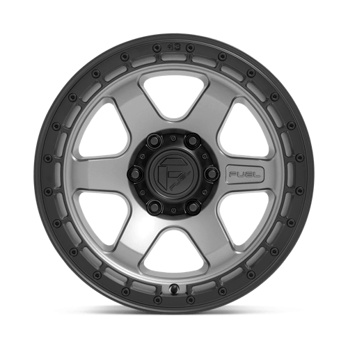 Fuel Offroad D752 BLOCK Matte Gunmetal W/ Black Ring 17x9 +1 6x114.3mm 66.1mm
